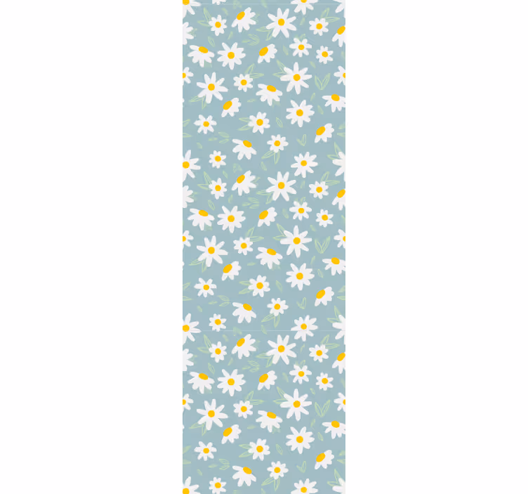 Madeliefjes patroon behang bloemen - TenStickers