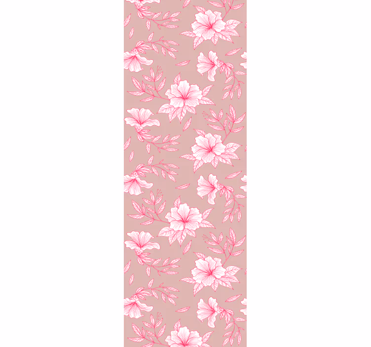 Weergave van bloemenbloesem behang bloemen - TenStickers