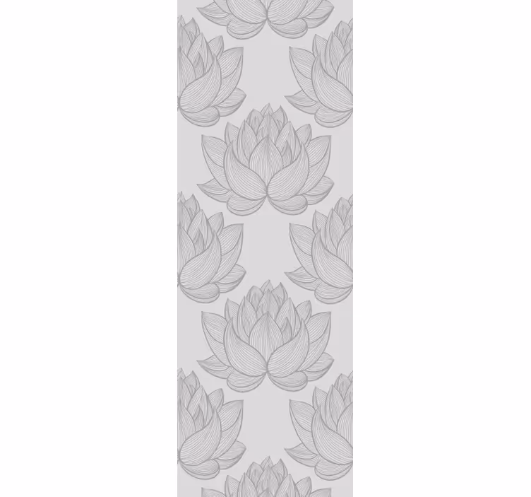 Lotusbloemen behang bloemen - TenStickers