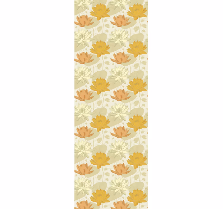 Bloemstukpatroon behang bloemen - TenStickers