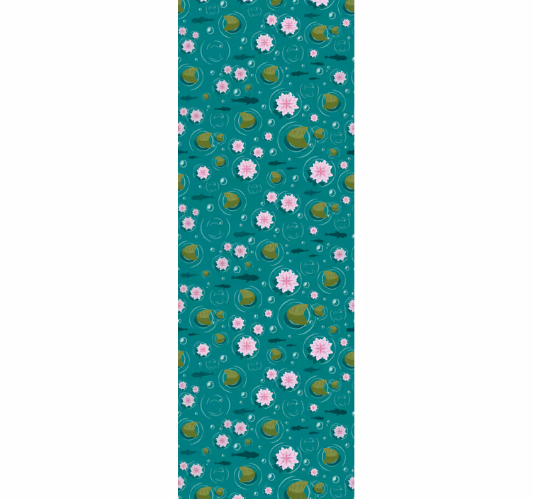 Aquatische bloesems natuur behang - TenStickers