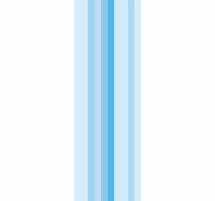 Verticale blauwe strepen behang - TenStickers