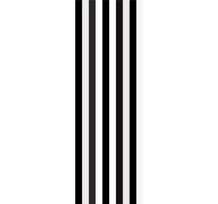 Gestreept monochroom behang strepen horizontaal - TenStickers
