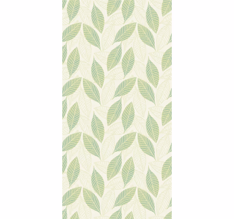 Groene ambiance behang bladeren - TenStickers