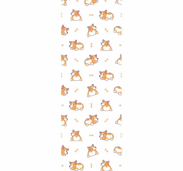 Speelse corgi's behang honden - TenStickers