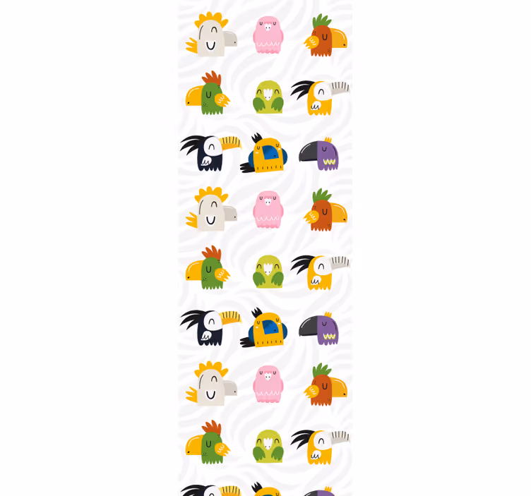 Vrolijke monster muurschildering behang kinderkamer - TenStickers