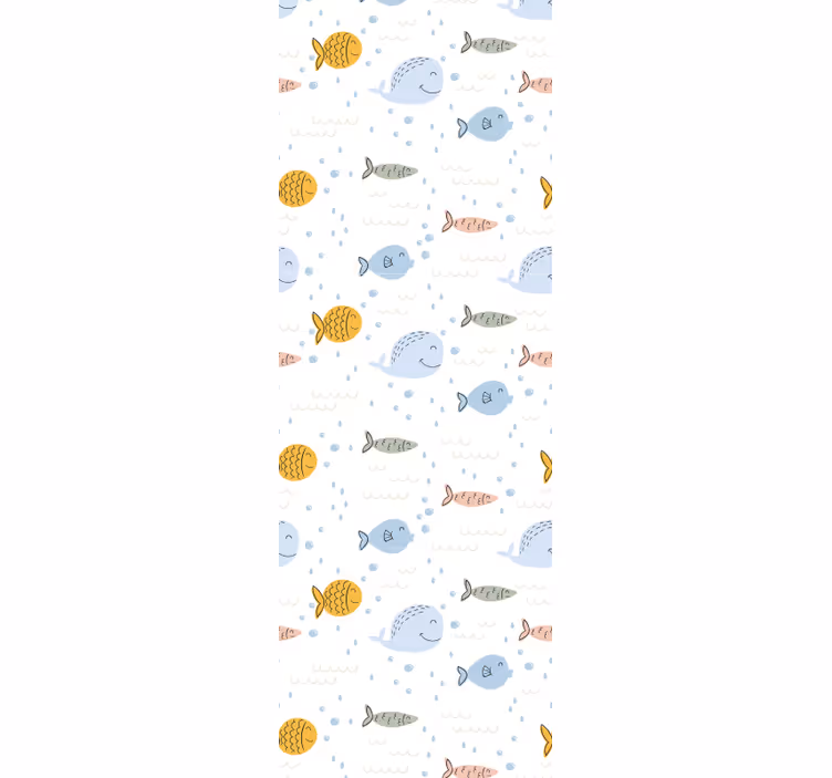 Aquatisch motief vissen behang - TenStickers
