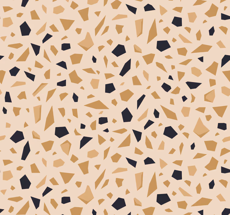 Terrazzo-patroon geometrisch behang - TenStickers