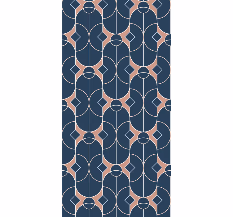 Geometrische kettingstructuur geometrisch behang - TenStickers