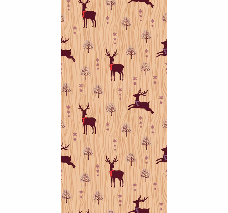 Rustieke bosfauna dieren behang - TenStickers