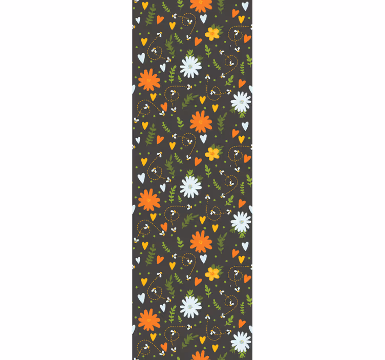 Behang bloemen bloemige vreugde motief - TenStickers