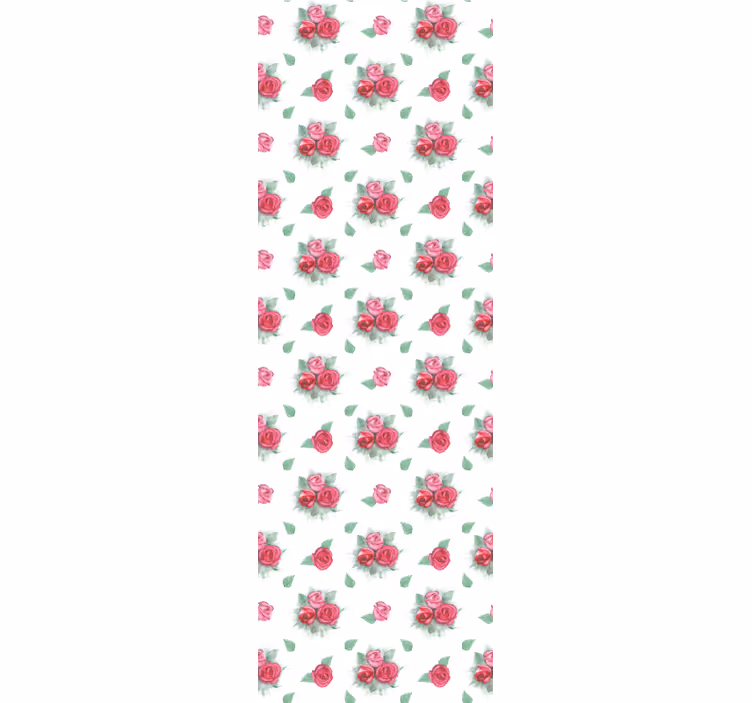 Rozenboeket patroon behang bloemen - TenStickers