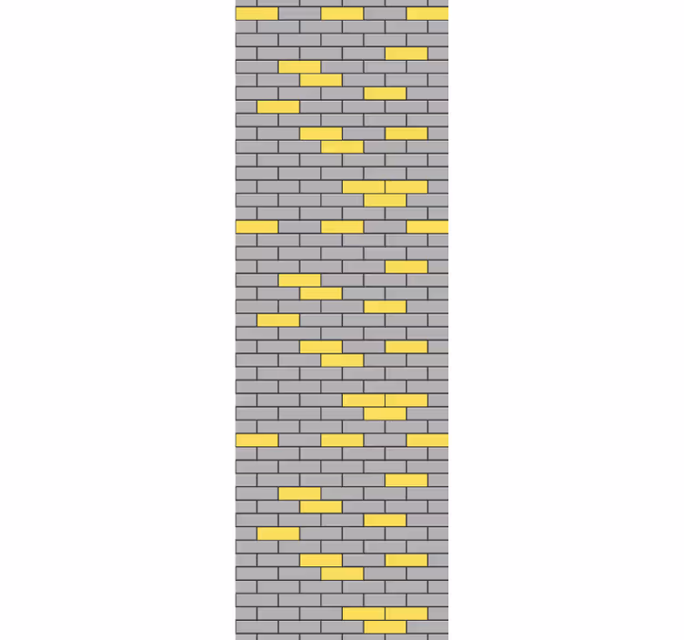 Contrasterend metselwerk bakstenen behang - TenStickers