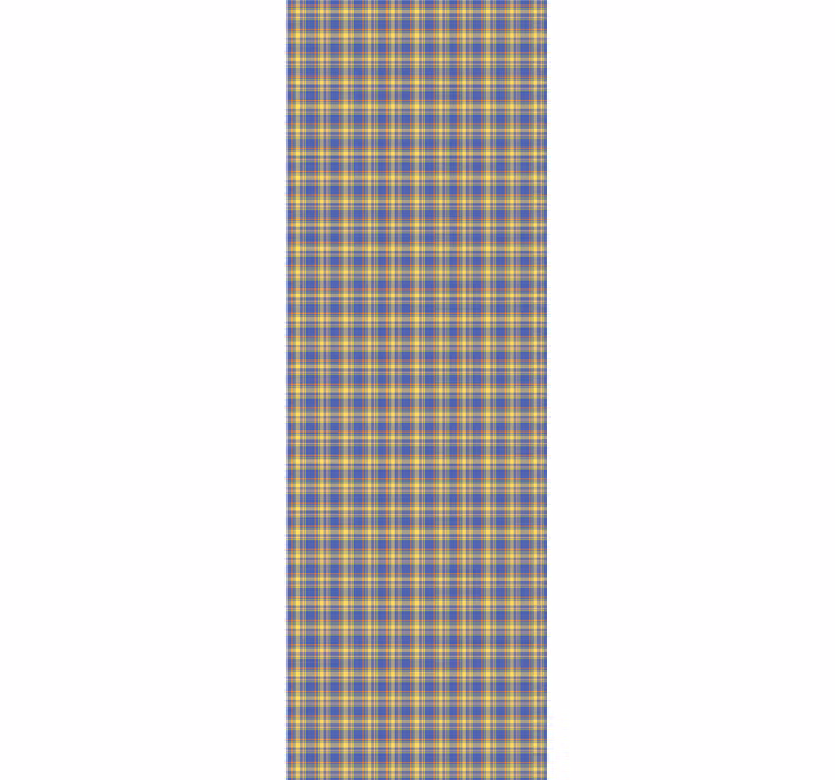 Geometrisch geruit patroon behang vierkant - TenStickers