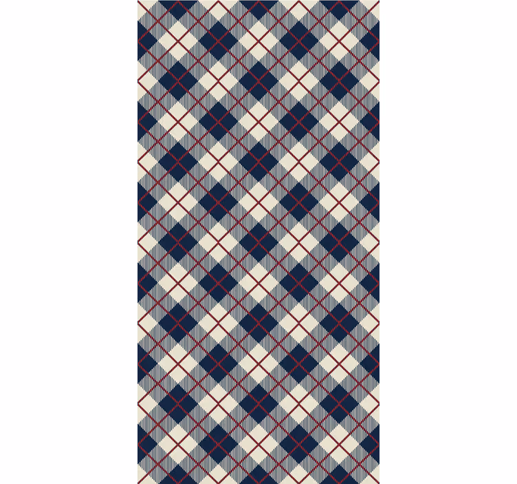 Argyle-patroon geometrisch behang - TenStickers