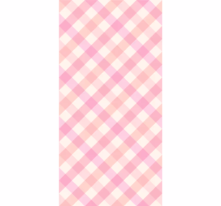 Geruit pastel behang vierkant - TenStickers