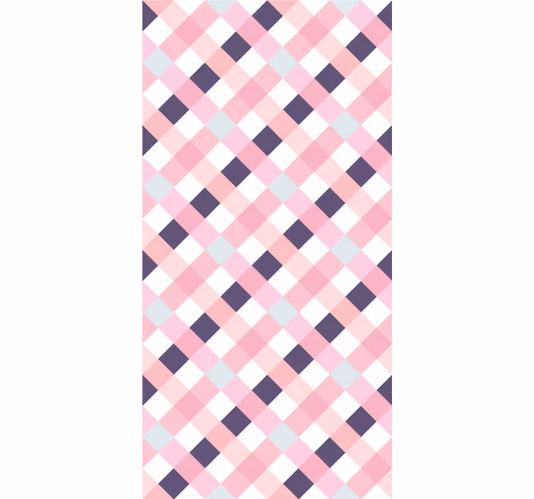 Pastelkleurig argylepatroon geometrisch behang - TenStickers