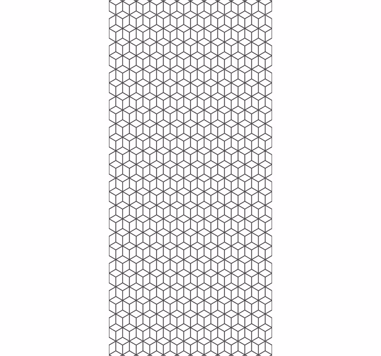 Geometrisch behang geometrisch kubuspatroon - TenStickers