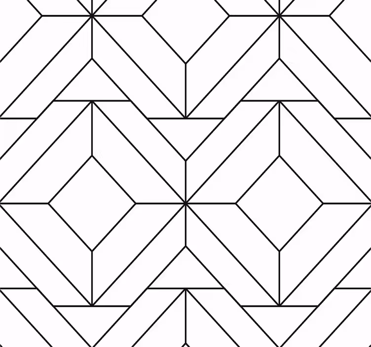 Abstract ontwerp behang Scandinavische geometrische patronen - TenStickers