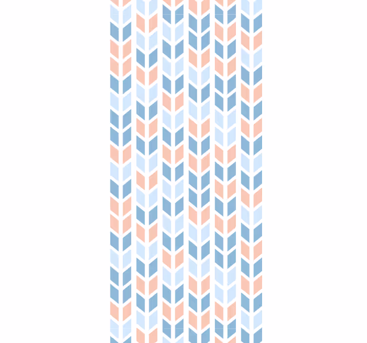 Geometrisch pijlpatroon behang Scandinavië - TenStickers
