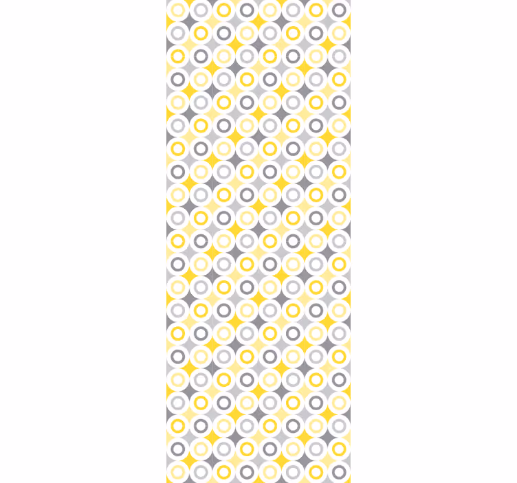 Cirkelvormig patroon stippen behang - TenStickers