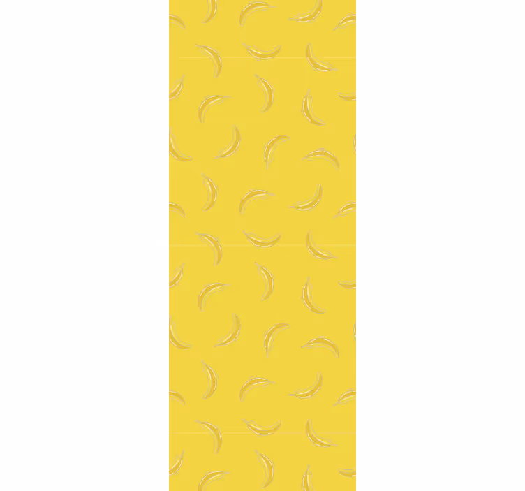 Ontwerp met bananenmotief keuken behang - TenStickers