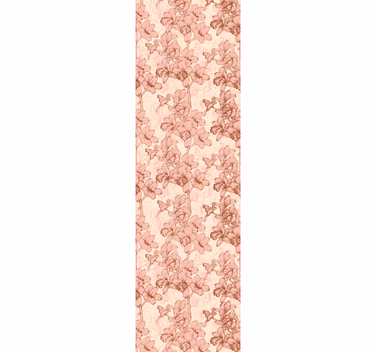 Bloemig versierd behang bloemen - TenStickers