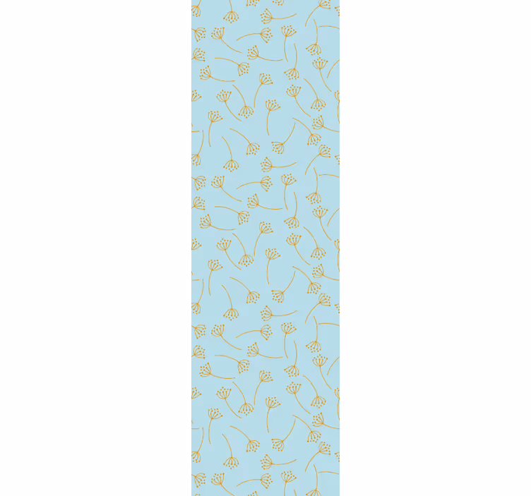Botanische lijntekeningen behang bloemen - TenStickers