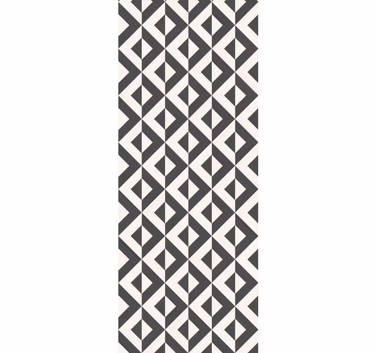 Geometrie patroon ontwerp badkamer behang - TenStickers