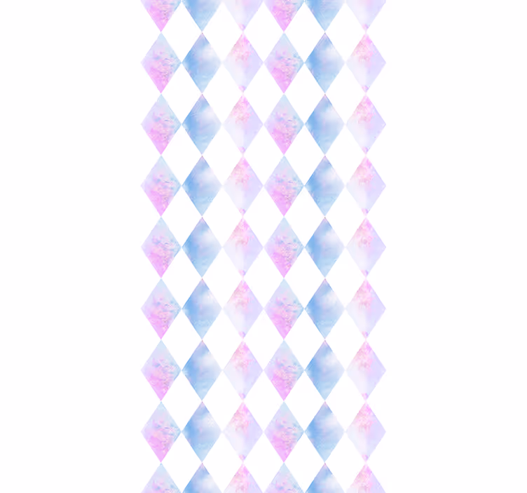 Geometrische harlekijn behang vierkant - TenStickers