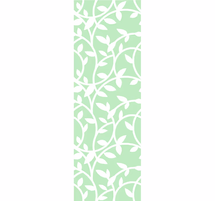 Elegantie van wijnstokpatronen behang groen - TenStickers