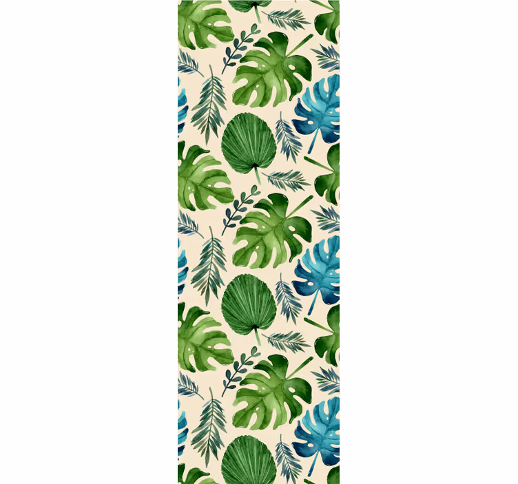 Tropisch blad arrangement natuur behang - TenStickers
