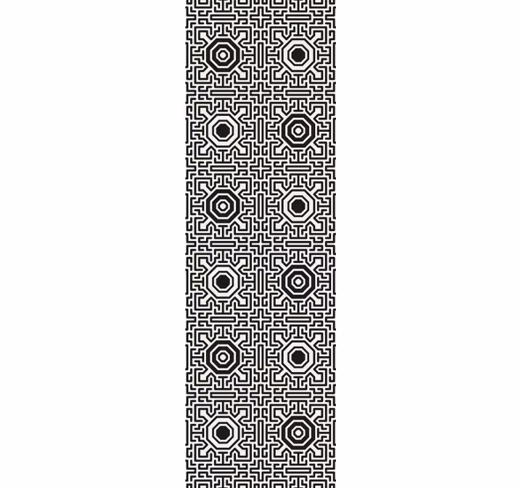 Geometrisch doolhofmotief geometrisch behang - TenStickers