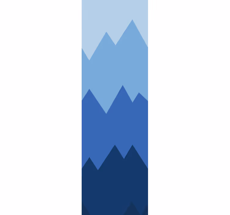 Bergtoppen patroon geometrisch behang - TenStickers