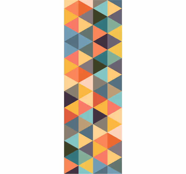 Kleurrijke driehoeken geometrisch behang - TenStickers