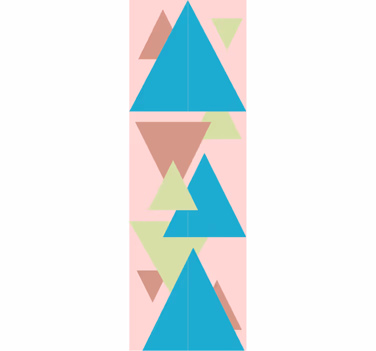 Geometrische vormen muurschildering geometrisch behang - TenStickers