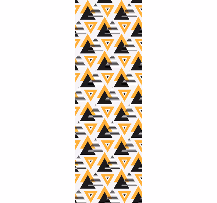 Geometrische driehoekfusie geometrisch behang - TenStickers