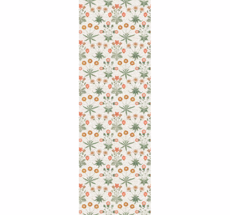 Herhaling van bloemmotief behang bloemen - TenStickers