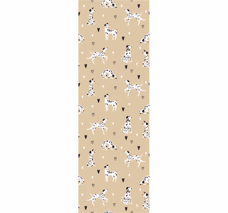 Hondenpatroon plezier behang honden - TenStickers