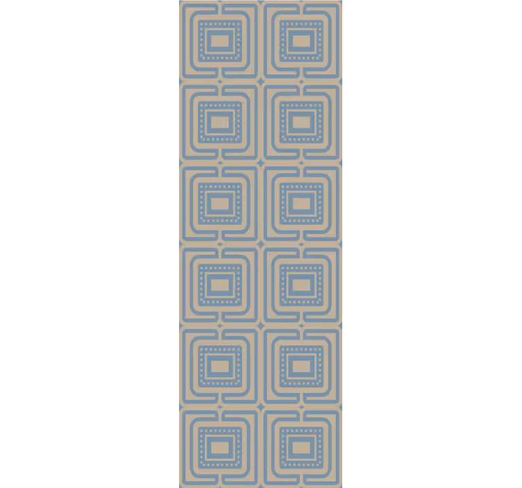 Geometrische retro vierkanten geometrisch behang - TenStickers