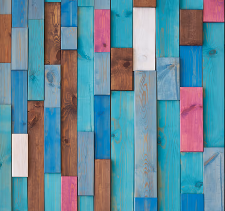 Behang print Verschillende Hout - TenStickers