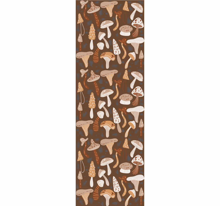 Paddenstoelenmix natuur behang - TenStickers