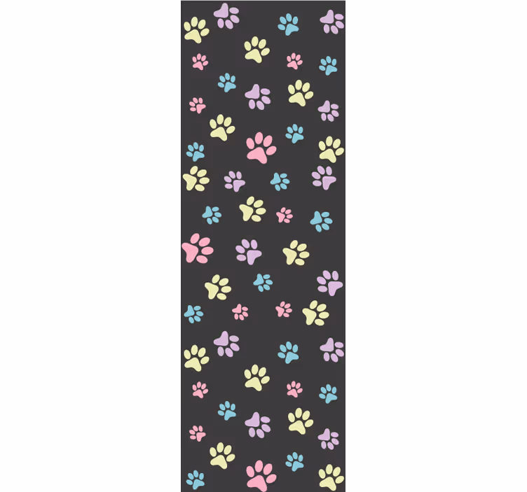 Pootpatroonmotief behang honden - TenStickers