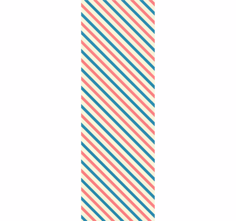 Diagonaal gestreept patroon behang strepen - TenStickers