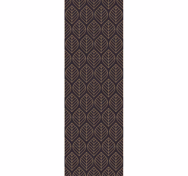 Bladpatroon elegantie behang bladeren - TenStickers