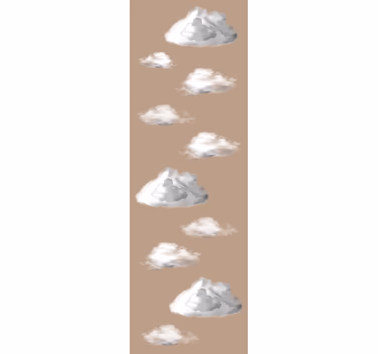 Bewolkte luchtpatroon natuur behang - TenStickers