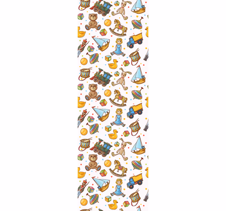 Speelse kinderkamermotieven babykamer behang - TenStickers