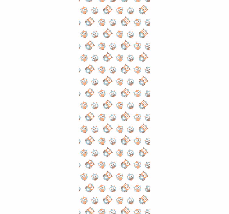 Uilenpatroon behang kinderkamer - TenStickers