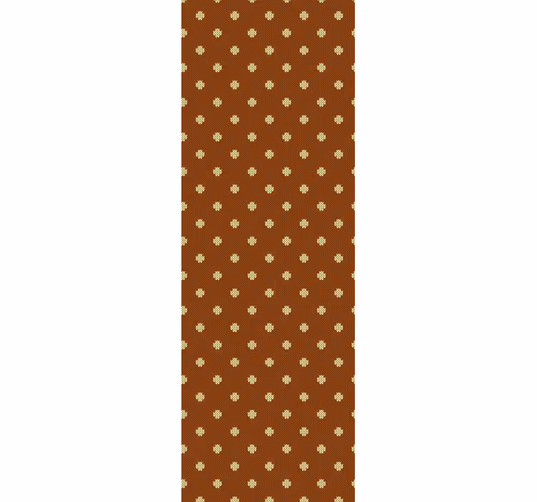 Bruin kruispatroon kantoor behang - TenStickers