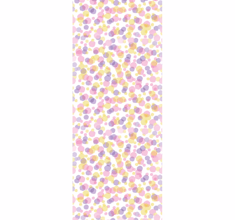 Veelkleurige polka stippen behang - TenStickers